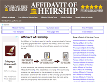 Tablet Screenshot of heirship.com